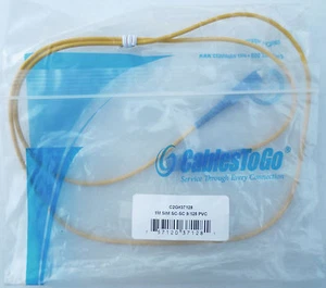 (12) 1 Meter SIMPLEX SC-SC Fiber Optic Single-Mode Fiber Patch Cables for 1 BID - Picture 1 of 3