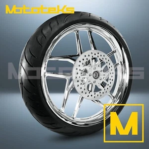RUEDA HERO MAG 26" 26x3.75 cromada para harley softail delantera - Imagen 1 de 5