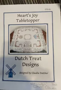 Dutch Treat Designs, Pattern DTN-046, Heart's Joy Tabletopper - Autographed - Picture 1 of 3