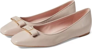 Kate Spade New York Bowdie KB828 Ballet Flats Women 7.5 Ivory Square Toe RHS3356 - Picture 1 of 10