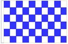 Royal Blue and White Checkered Sleeved Courtesy Flag ideal for Boats 45cm x 30cm