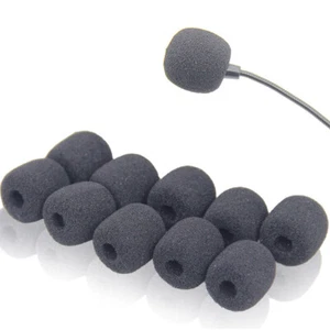 10pcs Mini Microphone Windscreen Pop Filter Sponge Foam Cover for Headset Mic - Picture 1 of 6