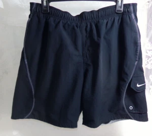 NIKE Sport Badehose Shorts Herren Größe M SCHWARZ / GRAU / WEISS - Bild 1 von 17