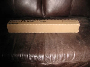 NEW GENUINE VARITRONICS THERMAL TRANSFER PLUS TTP PRINTER PAPER BLUE ON WHITE - Picture 1 of 4