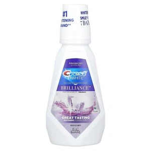 Crest 3D White Brilliance Mouthwash Clean Mint 16.9 Fl Oz Advanced Whitening - Picture 1 of 2