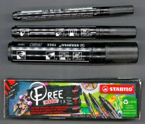 01 CONFEZIONE, 03 Pennarello acrilico STABILO FREE Acrylic - Pack da 3 Marke - Imagen 1 de 2