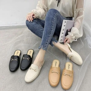 Women's Spring And Summer Casual Fashion Solid Color Flat Slippers Shoes - Picture 1 of 10