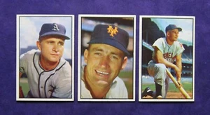 1953 Bowman Color (3) card Lot (Shantz, Dark, Rosen) *Very Nice Looking Cards* - Picture 1 of 2