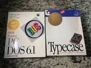 OEM PC DOS OS 6.1- 5.25" Floppy Disks Path IBM 1993 + Typecase 1992 - Complete - Picture 1 of 14