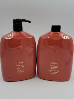 Oribe Bright Blonde for Beautiful Colour Shampoo & Conditioner 1Ltr Set