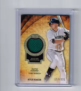 KYLE SEAGER 2017 TOPPS TIER ONE GAME USED JERSEY # 53/331 SEATTLE MARINERS - Picture 1 of 1