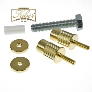 Faber E-Sert-GG Bridge Stud/Adapter Gold Plated Glossy, 1 pair ESERT-GG 3160-2 - Picture 1 of 2