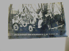 CLAREMONT, NEW HAMPSHIRE 1914  RPPC PARADE 150TH ANNIVERSARY HORSES FLOAT