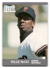 Willie McGee 1991 Ultra #325 San Francisco Giants BASEBALL