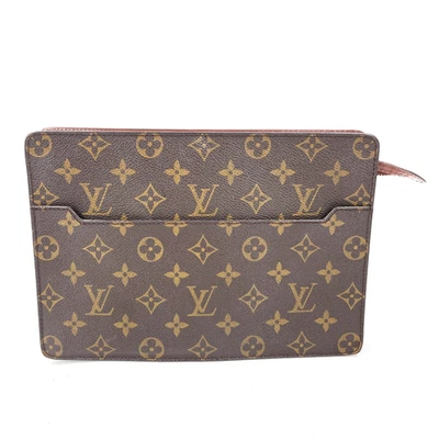Auth LOUIS VUITTON Monogram Pochette Homme M51795 Clutch Bag KB297 - Image 1 of 4