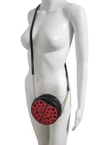 Kate Spade Ladybug Small Purse Mini Crossbody red And Black Leather - Picture 1 of 11