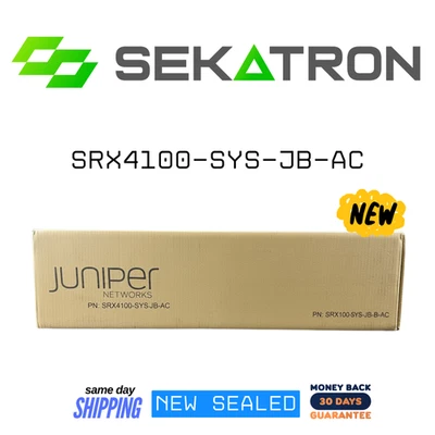 NEW Juniper SRX4100-SYS-JB-AC  Secure Services Gateway Appliance -Same Day Ship - Image 1 of 2