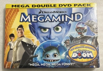Megamind/Megamind: The Button of Doom (DVD, 2011, 2-Disc Set) NEW SEALED - Image 1 of 2