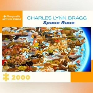 Granatapfel "Space Race" 2000-teiliges Puzzle von Charles Lynn Bragg Neu versiegelte Verpackung - Bild 1 von 5