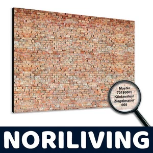 Duschrückwand Muster Fugenlos Fliesenersatz Dusche Klinkerstein Ziegelmauer 005 - Bild 1 von 3