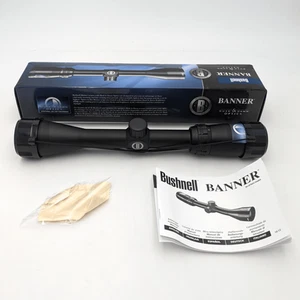 Bushnell Banner 3-9x 40mm Rifle Scope Black Circle-X Duplex Reticle, MOA - Picture 1 of 13
