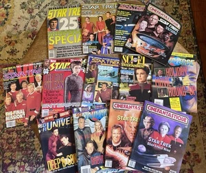 Vtg 80s 90s Star Trek MAGAZINE LOT Sci Fi Universe CINEFANTASTIQUE Starlog - Picture 1 of 7