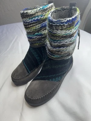 Botas de hilo Toms 770615 Nepal para mujer talla 7,5 pull-on piel sintética forradas a mitad de la pantorrilla Foto 1 de 4