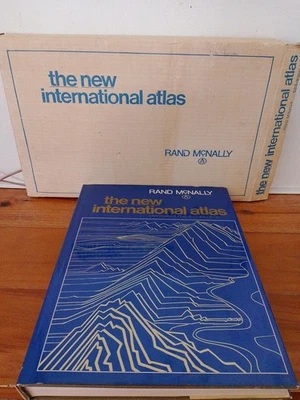 Rand McNally 'The New International Atlas' (1981) – Hardcover, Blue Dust Jacket - Image 1 of 4