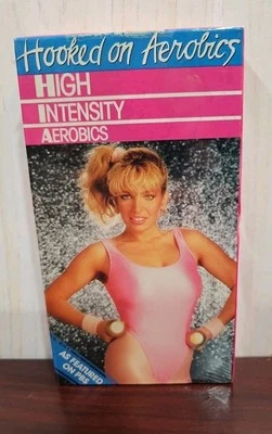 HIGH INTENSITY AEROBICS (VHS) HOOKED ON AEROBICS PBS Video Tape 1988 NEW Sealed - Image 1 of 4
