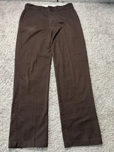 Dickies Vintage Y2k Brown 33x32 Skate Loose Classic Baggy Pockeys Chino Grunge - Picture 1 of 6