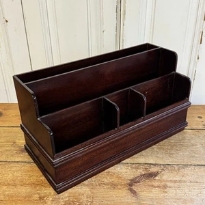 Porta lettere vintage in legno stazionario stile edoardiano The Libra Company - Foto 1 di 7