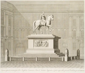 MERZ (*1783) nach ZAUNER (*1746), Reiterstandbild Kaiser Joseph II.,  1806, KSt. - Bild 1 von 5