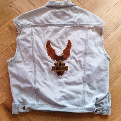 Chaleco vaquero Harley Davidson para hombre talla XL vintage Foto 1 de 4