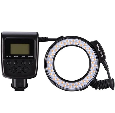 New Macro LED Ring Flash Light RF 550D For Nikon Canon Olympus Fuji DSLR CamerWo - Image 1 of 4