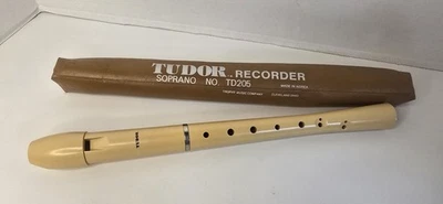 Grabadora Tudor Soprano TD205 de colección con bolsa con cremallera Foto 1 de 4