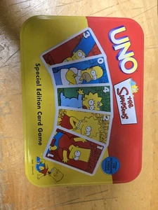 2002 The SIMPSONS UNO Special Edition CARD GAME in Collectors Tin Complete - Picture 1 of 1