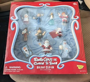 2004 Memory Lane Santa Claus Is Coming To Town Christmas Ornament Collection/NIB - Picture 1 of 2