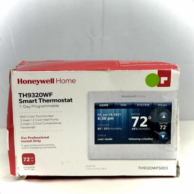 Honeywell Wi-Fi 9000 7-Day Programmable Thermostat (TH9320WF5003) / New - Image 1 of 4