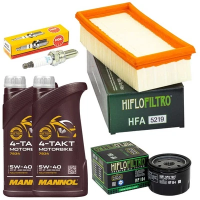 Wartung Öl 2L Luftfilter Ölfilter Zündkerze für Gilera Nexus 500 Nexus500 04-14 - Bild 1 von 4