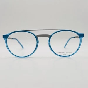 Prodesign denmark eyeglasses Ladies Men's Oval Blue Grey Axiom Mod. 6513 New - Picture 1 of 10
