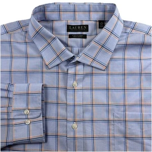 Lauren Ralph Lauren Stretch Regular Fit Mens 20 Long Sleeve Button-Up Shirt - Picture 1 of 7