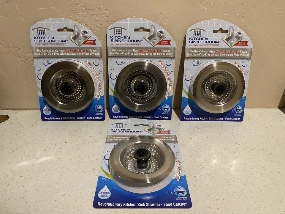 Kitchen SinkShroom Revolutionary Clog- Stainless Steel Sink Strainer KSS682