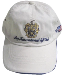 Trump International Golfschläger Strapback Mütze weiß mit doppelter Stickerei - Bild 1 von 3