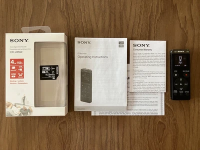 Sony ICD-UX560 Stereo Digital Voice Recorder, EXCELLENT! - Image 1 of 4