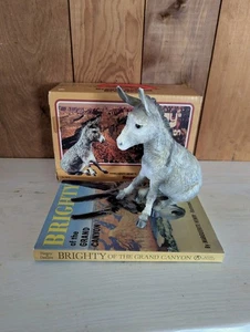 Breyer Brighty Burro Marguerite Henry Nº 2075 Con Caja Y Libro Años 70 Set Regalo - Imagen 1 de 24