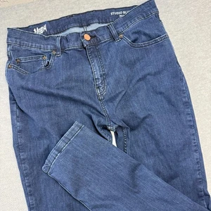 Mugsy Jeans Herren 36x34 (33x33) Studio Blue Slim Straight Fit Stretch Denim Hose - Bild 1 von 11