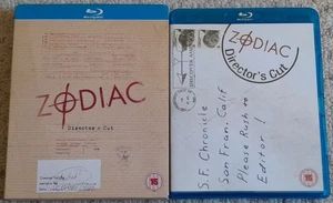 ZODIAC BLU-RAY + SLIP CASE DAVID FINCHER JAKE GYLLENHAAL ROBERT DOWNEY JR  - Picture 1 of 2