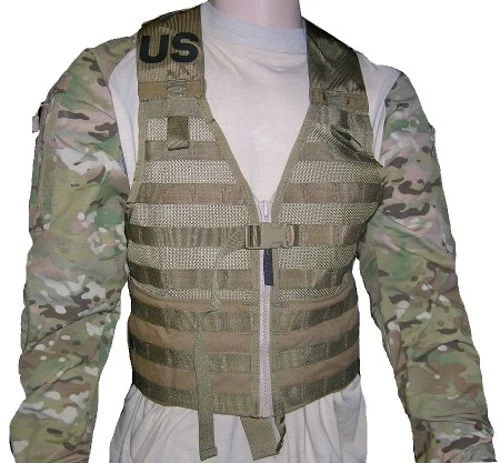 SPECIALTY DEFENSE SYSTEMS / BAE Specialty Defense SDS MOLLE II Zippered FLC Vest - USMC coyote brown w/tan