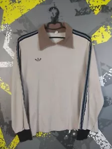 Adidas Ultron Vintage Long Sleeve Jersey 1977 Football Shirt Men Size M ig93 - Picture 1 of 10