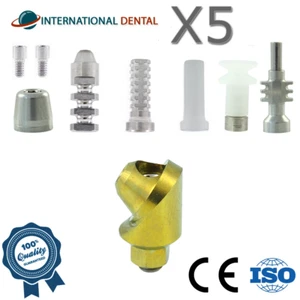 5x Dental Angulated Multi Unit 1.4 Kit 60° Int Hex 2.42mm Titanium H2.0mm - Picture 1 of 9
